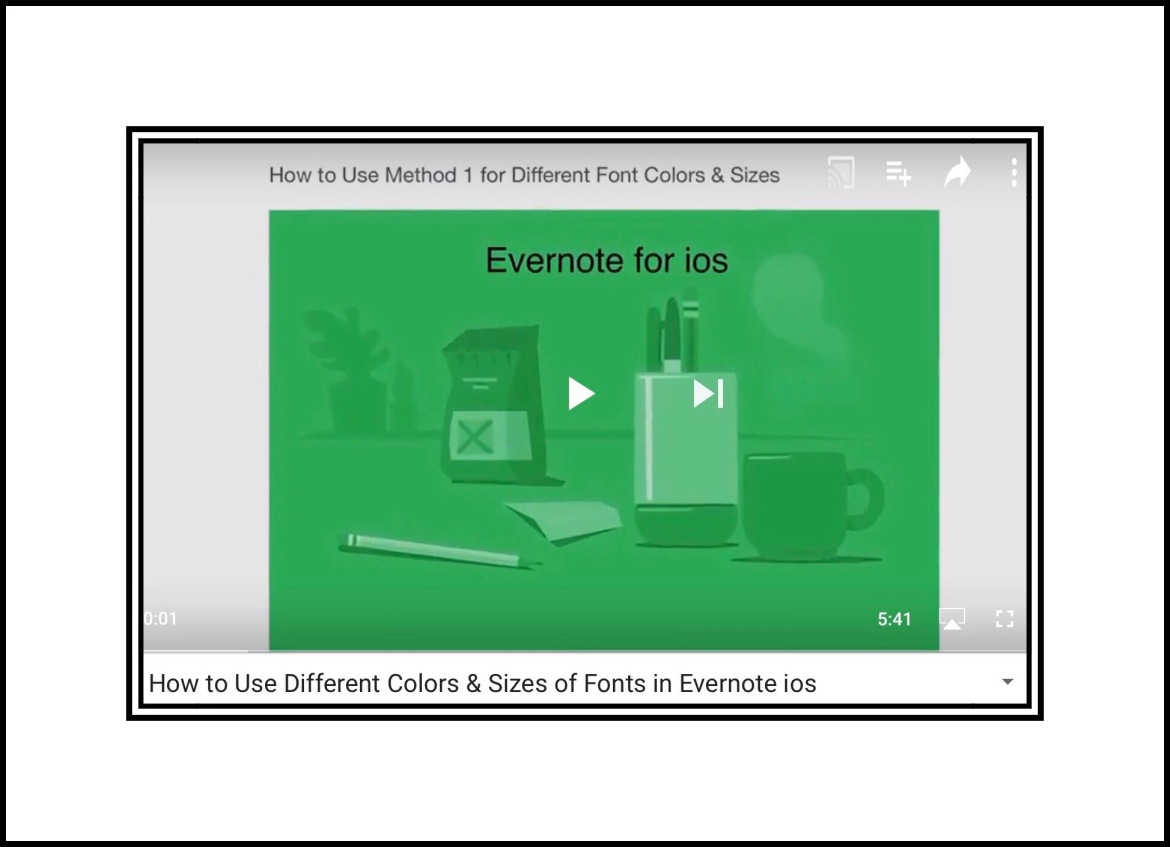 How to Use Different Colors & Sizes of Fonts in Evernote ios
